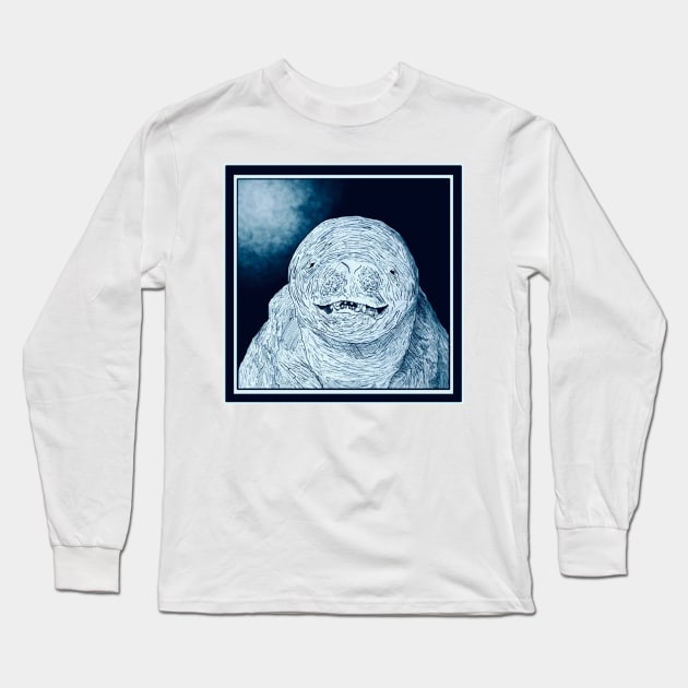 "Bonus" Seal Mummy Long Sleeve T-Shirt by Station Blue